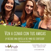 En La Piccola los viernes son de amigas - Restaurante La Piccola Nostra