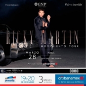 POSPUESTO - Ricky Martin en Puebla