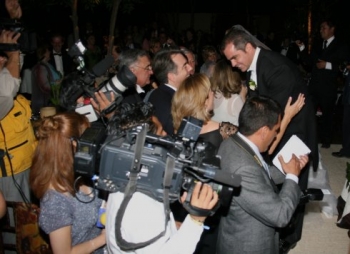 Varios medios de comunicación estuvieron presentes, en esta gran boda.

 -  - Puebla