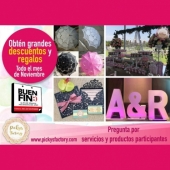 Invitaciones, Letras gigantes 3D, mesas de dulces y decoración - Pickys Factory