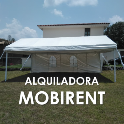 Logotipo - Alquiladora de mesas, sillas, carpas, manteles, lonas, fundas - Mobirent