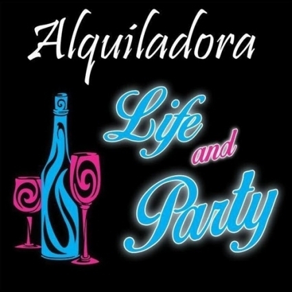 Logotipo - Alquiladora mesas, sillas, letras gigantes,carpas Life and Party