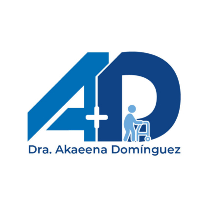 Logotipo - Dra. Akaeena Domínguez · Geriatra - Gerontóloga · PREVEMED