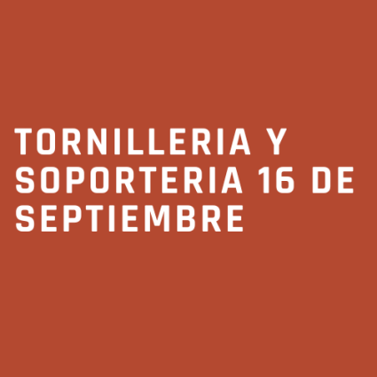 Logotipo - Tornillería y Soportería 16 de Septiembre