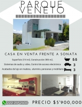 Casa en venta en zona Sonata, Lomas de Angelópolis, equipada con muebles de lujo, control de acceso electrónico, sistema de audio y vídeo, cocina equipada y sala de TV con bar. - Asesor Profesional Inmobiliario - Ingeniero Arturo Sánchez Roldán