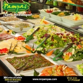 Barra de ensaladas frescas en Puebla - Mr. Pampas