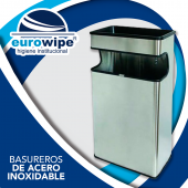 Basureros para todo tipo de espacios  - Eurowipe Higiene Institucional - Productos de limpieza