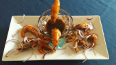 Camarones cucaracha deliciosos camarones fritos apunto de chicharrón acompañados de una salsa especial a base de soya - El Arrecife - Cortes y mariscos