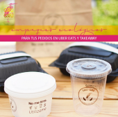 Utilizamos empaques amigables con el ambiente - Gru Grú Restaurante