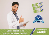 Estamos certificados para tu cuidado. - Laboratorios Médicos SEMIN
