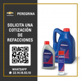 Solicita una cotización de refacciones. - Chevrolet Peregrina Puebla