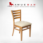 Silla Verna a sólo $1,350.00 +iva.
Estrcutura de madera con asiento acojinado.
Frente: 45cm Profundidad: 50cm Altura: 85cm
- Mueblería Amuebar - Muebles para Negocio