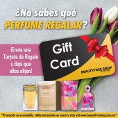Envía una Tarjeta de Regalo
Así es, ahora puedes enviar Tarjetas de Regalo a tus seres queridos, tenemos 3 opciones disponibles en nuestra tienda en línea. No lo pienses más y deja que ellos compren sus perfumes favoritos. - Beautyfree Shop Perfumes