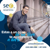 Estas a un paso de ser libre, te ayudaremos a darlo. - Clínica SER – Especialistas en el Tratamiento de Adicciones