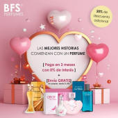 Celebra el amor con tus perfumes favoritos
Regala un perfume y págalo hasta en 3 meses con 0% de interés, disfruta San Valentín con envíos GRATIS hasta el 8 de febrero + 20% de descuento adicional.  - Beautyfree Shop Perfumes