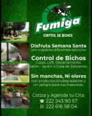 Promoción Semana Santa - Fumiga Control de Bichos y Desinfección