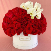 Hongo de rosas - Narciso - Artesanía Floral