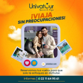 ¡Viaja sin preocupaciones! 
En Univatour nos encargamos de reservar tus vuelos, para que tú solo te enfoques en disfrutar al máximo de tu experiencia. Olvídate del estrés de buscar y comparar opciones, nuestro equipo se encargará de encontrar los vuelos  - Univatour - Agencia de Viajes