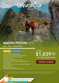 Descubre Machu Picchu con Univatour y experimenta una gran aventura en la antigua ciudad Inca.  - Univatour - Agencia de Viajes