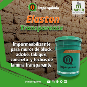 Si estas buscando evitar el deterioro y desmoronamiento de muros de tabique, concreto, block, adobe y piedra. Utiliza Elaston Transparente, además de protegerlos contra el deterioro de la intemperie, los proteges contra la humedad. - Imperquimia de Puebla