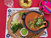 Riquísimo Huaxmole de caderas. - Restaurante El Tejado de Ocotlán