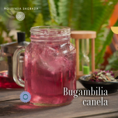 Prueba la exquisita fusión de sabores con nuestra infusión Bugambilia Canela. Disfruta de la suave dulzura de la bugambilia combinada con el cálido aroma de la canela en cada sorbo. - Molienda Sagrada