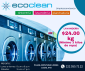 Nuestros servicios de lavandería están a la vanguardia de la tecnología, con máquinas de alta eficiencia que ofrecen resultados impecables.  - Ecoclean Tintorería - Lomas de Angelópolis