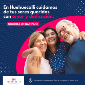 En Huehuecalli cuidamos de tus seres queridos con amor y dedicación.
Ofrecemos servicio de enfermería, fisioterapia, físicas, terapia ocupacional, estimulación
cognitiva y ¡mucho más!
- Huehuecalli Residencia Geriátrica - cuidados a domicilio