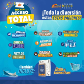 ¿Qué incluye tu Acceso Total estas vacaciones? 
Sumérgete en la aventura con nuestras promociones especiales y disfruta de un recorrido impresionante mientras realizas actividades increíbles. 
Descubre un mundo marino lleno de color, vida y experiencias - Acuario Michin Puebla
