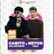 Gabito Ballesteros y Netón Vega en Puebla
