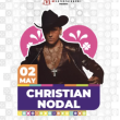 Christian Nodal en el Palenque de la Feria de Puebla