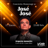 Concierto Homenaje a José José con Orquesta Memories