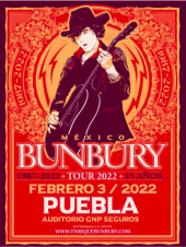 Enrique Bunbury en Puebla