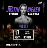 Tributo a Justin Bieber: A Cuatro Cuerdas y Luz de Velas en Puebla