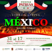 México: Valentía y Libertad - Video Mapping en Palacio Municipal Puebla 
