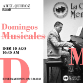 Domingos Musicales con Abel Quiroz en Puebla