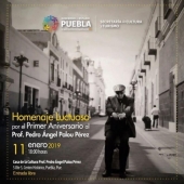 Homenaje Luctuoso Prof. Pedro Ángel Palou Pérez en Casa de Cultura