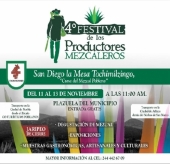 Cuarto Festival de Productores Mezcaleros en San Diego la Mesa Tochimiltzingo