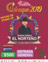 Edson Zuñiga El Norteño en Palenque de la Feria de Puebla