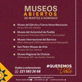 Reapertura de Museos en Puebla