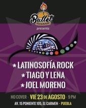 Latinosofía Rock, Joel Moreno, Tiago y Lena en Bullet Rock & Burger