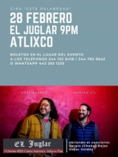 Adrián Gil y Edel Juárez en Café Bar El Juglar