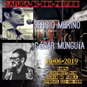 Sergio Merino y César Munguía en La Fuga de Don Porfirio