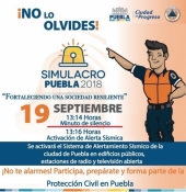 Simulacro Puebla 2018