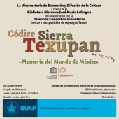 CANCELADO - Códice Sierra Texupan - Exposición