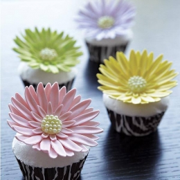 Cupcakes de flor - Pastelería Annas - Puebla