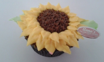 Cupcakes de girasol - Pastelería Annas - Puebla