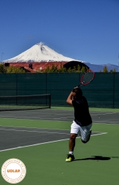 El Popocatépetl  desde las canchas de tenis - UDLAP - Universidad de las Américas Puebla - Puebla