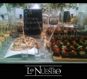 Además de brownies, también hubo perlas de pera, tarta de fresas y especialidades saladas. Lo mejor ...
