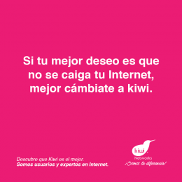Si tu mejor deseo es que no se caiga tu internet, mejor cámbiate a Kiwi - Kiwi Networks - Puebla